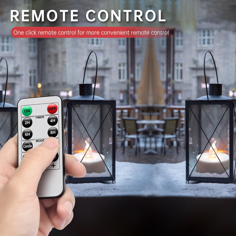 Bright led tea lights with remote 2025